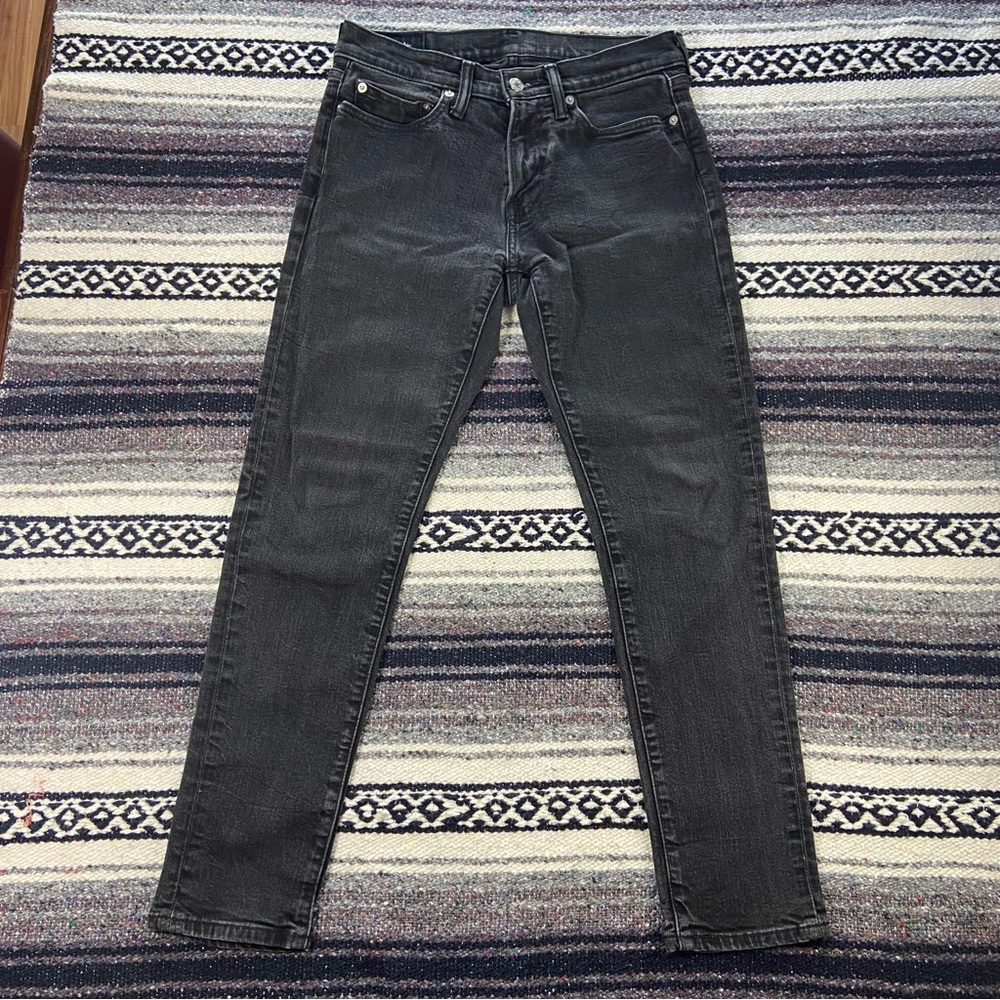 Mens Abercrombie & Fitch Dark Gray Athletic Skinny Stretch Jeans 29x27